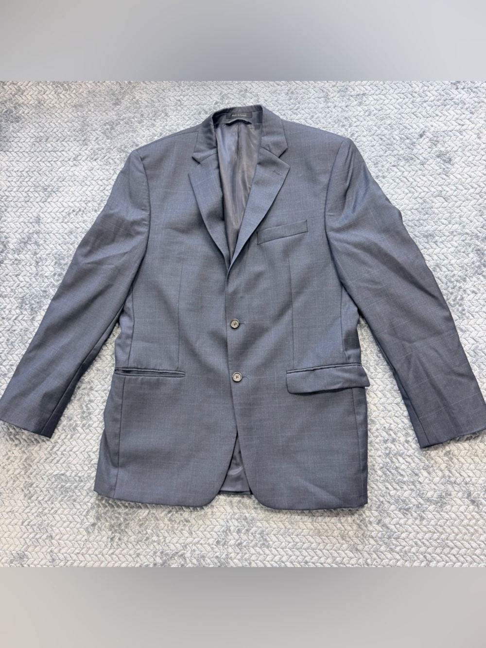 Lauren Ralph Lauren Men's Size 42RL Wool Blazer Jacket Three Button Black Gray